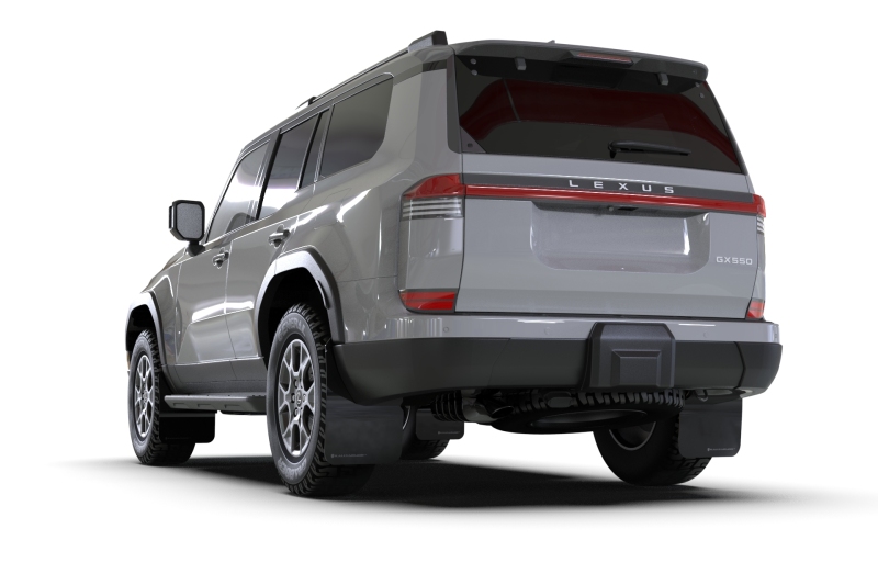 Lexus GX 550 Mud Flap - Rally Armor - UR Black with Silver Logo - Black - `24-`25